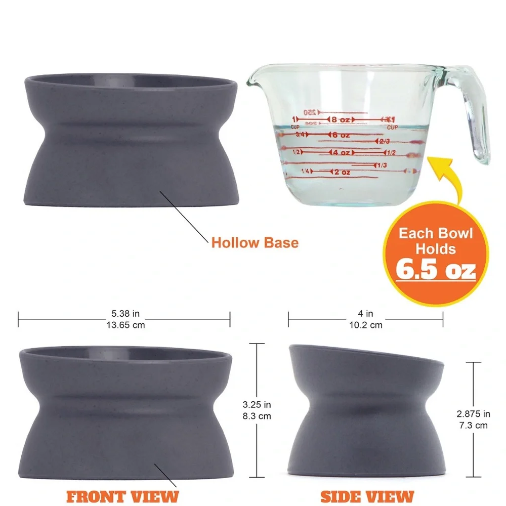 Kitty City Raised Cat Bowls (set of 3)